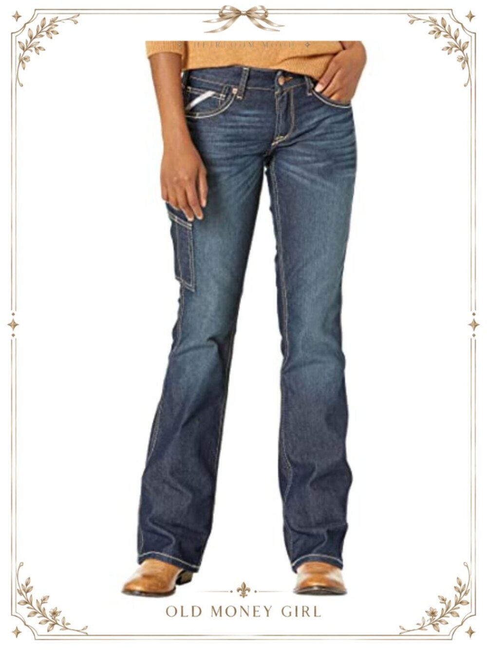 Ariat Rebar Durastretch Riveter Boot Cut Work Jeans Mid Rise Stretch Denim